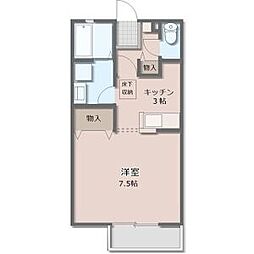 アルグレイ5 ワンルームの間取図画像