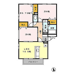 グレイスコート 3LDKの間取図画像