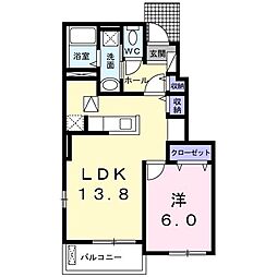 グランルーチェ1 1LDKの間取図画像