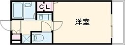 ヴェルディ神戸 1Kの間取図画像