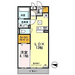 間取図画像 1LDK
