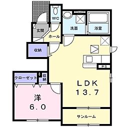間取図画像 1LDK