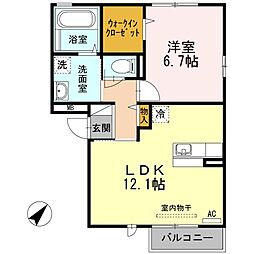 FortressKei 1LDKの間取図画像