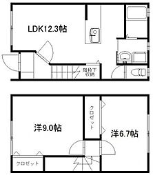 elrosa 2LDKの間取図画像