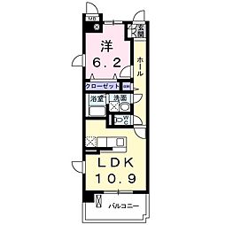 セレッソ 1LDKの間取図画像