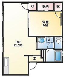 間取図画像 1LDK