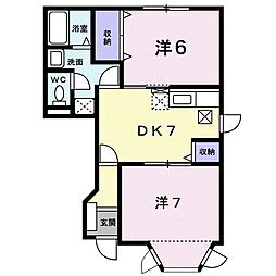 間取図画像 2DK