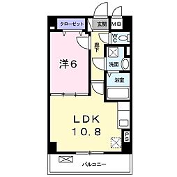 エトワール3 1LDKの間取図画像