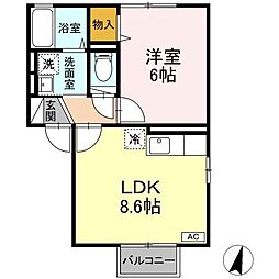間取図画像 1LDK