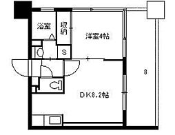 RainbowShinei 1DKの間取図画像