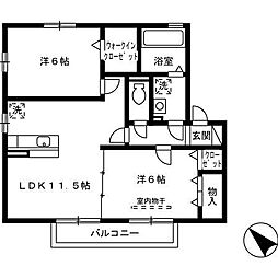 間取図画像 2LDK