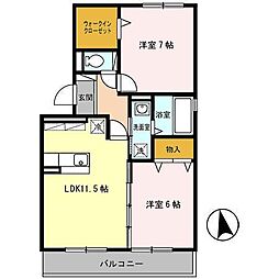 間取図画像 2LDK