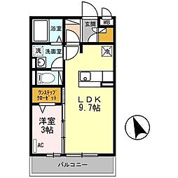 間取図画像 1LDK