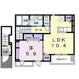 KIRARI 1LDKの間取図画像