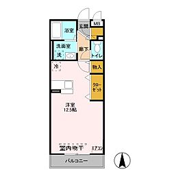 エスペランサ ワンルームの間取図画像