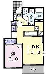 間取図画像 1LDK