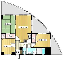 ジャクソンタワーズ 3LDKの間取図画像