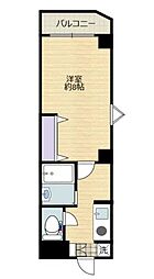 ソフィアライト 1Kの間取図画像