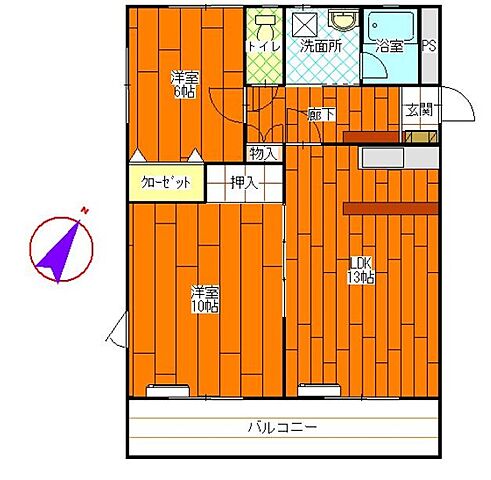ホームズ でお部屋探し ラドウィンマンションａ棟 1階 103 2ldk 賃料5 9万円 63 36 賃貸マンション住宅情報 物件番号 取扱い不動産会社 大東建託リーシング株式会社 甲府店