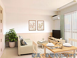 メゾンドリーフ 203 2階1LDKのリビング/ダイニング