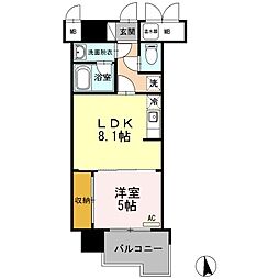 COSMOCITY 1LDKの間取図画像