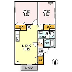 間取図画像 2LDK
