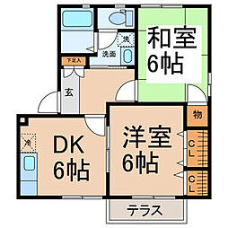 間取図画像 2DK