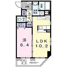 フォレスタ.1 1LDKの間取図画像