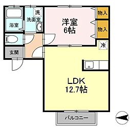 間取図画像 1LDK
