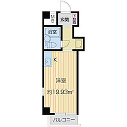 センターハイム大宮 ワンルームの間取図画像