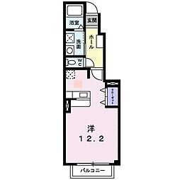 モダングランツA ワンルームの間取図画像