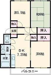 光洋マンション 3階3DKの間取り