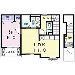 チェルシーテラス 1LDKの間取図画像