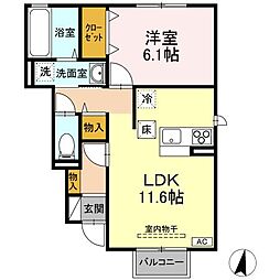 間取図画像 1LDK