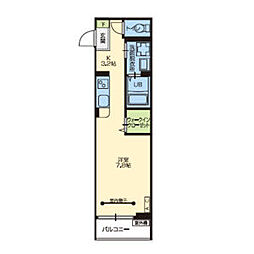 仙台市営南北線 泉中央駅 徒歩5分の賃貸アパート 1階1Kの間取り