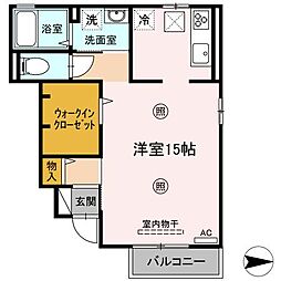 ボアソルテ ワンルームの間取図画像