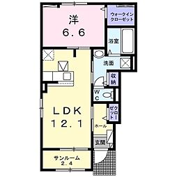 間取図画像 1LDK