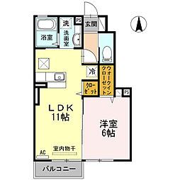 間取図画像 1LDK