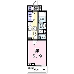 ＹＵＩ 1階1Kの間取り