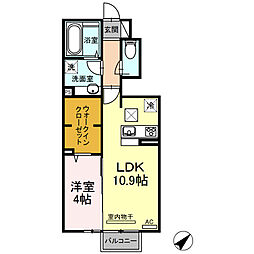 CHR-26 1LDKの間取図画像