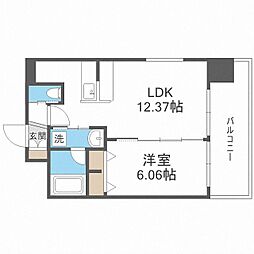 プレジオ海老江 1LDKの間取図画像