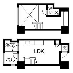 Y'sGARDEN 1LDKの間取図画像