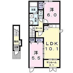 間取図画像 2LDK