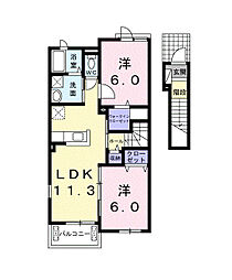間取図画像 2LDK