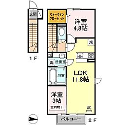 間取図画像 2LDK