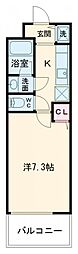 メイコーパレス 1Kの間取図画像