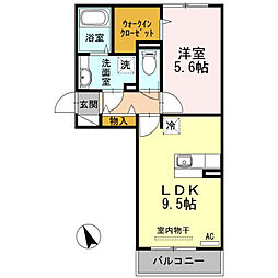 コモドカーサ 1LDKの間取図画像