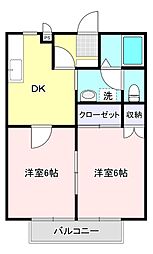 間取図画像 2DK