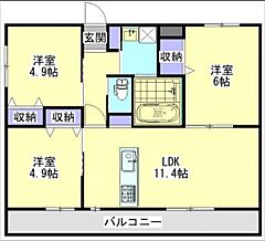 物件の間取り