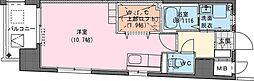 リヴィエールシャン宮田町 ワンルームの間取図画像